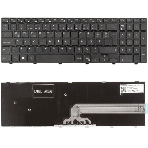 Dell MP-13N76TQ-442, MP-13N76TQ-698 Klavye Tuş Takımı Tuş Seti Siyah Türkçe