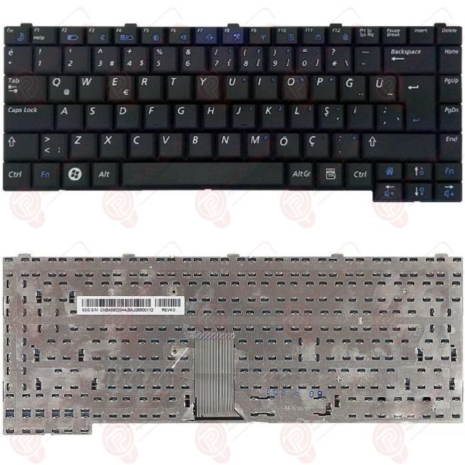 Samsung R503, NP-R503, R505, NP-R505 Klavye Siyah TR