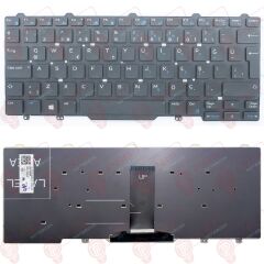 Dell Latitude E5450, E5470 Klavye VER.1 Foto Kontrol Ediniz Tuş Takımı Tuş Seti Siyah TR