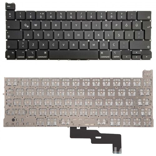 Apple MacBook Pro MXK32LL/A, MXK32TU/A, MXK52LL/A, MXK52TU/A Klavye Tuş Takımı Tuş Seti Siyah Türkçe