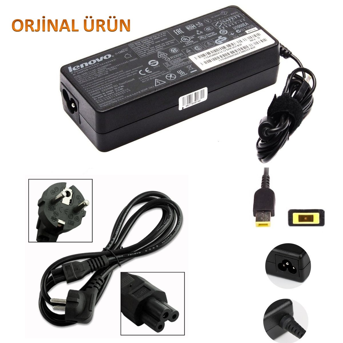 Orijinal Lenovo ideaPad 300-15ISK, 80Q7, 80RS Adaptör Şarj Aleti