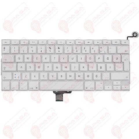 Apple MacBook MC207LL, MC207TU/A, MC516LL/A, MC516TU/A Klavye Beyaz Tuş Takımı Tuş Seti Türkçe