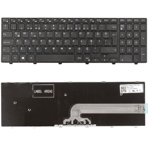 Dell inspiron 5547, 15-5547, 15 5547 Klavye Tuş Takımı Tuş Seti Siyah Türkçe