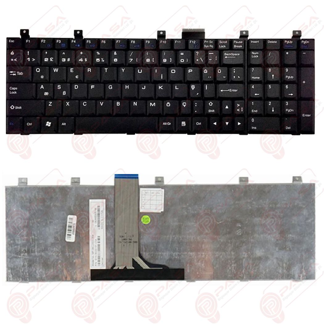 MSI M662, M670, M670X, M670XB, MS670 Klavye Tuş Takımı Siyah TR