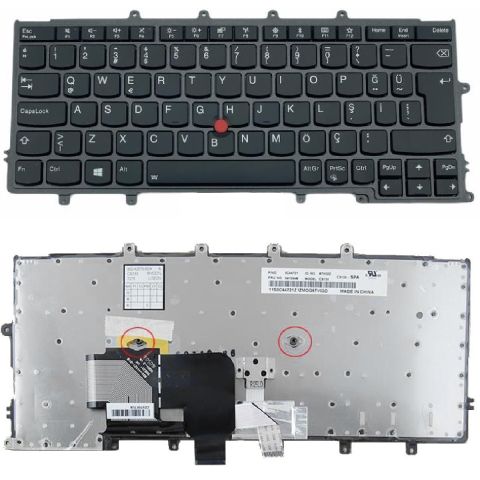 Lenovo ThinkPad X240s, 20AJ, 20AK Uyumlu Klavye Tuş Takımı Tuş Seti Siyah Türkçe