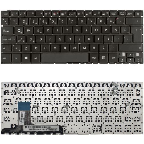 Asus ZenBook UX305C, UX305CA, UX305F, UX305FA Uyumlu Klavye Tuş Takımı Tuş Seti Siyah Türkçe