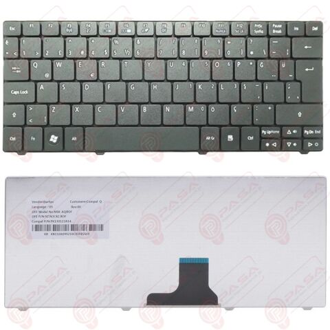 Acer Aspire 1830, 1830T, 1830TZ, 1830Z Klavye Tuş Takımı Tuş Seti Siyah Türkçe