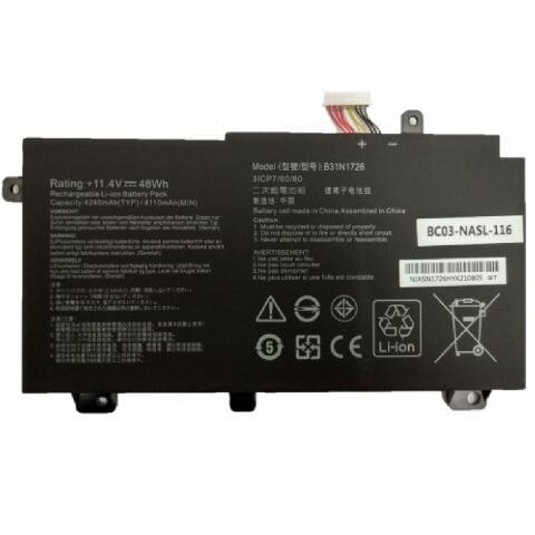 Asus FX505DT-BQ051, FX505DU-BQ190, FX505DT-BQ180 Batarya Pil Battery