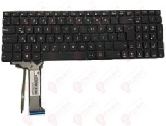 Asus GL552JX-DM085H, GL552NW-DM132T Klavye Tuş Takımı Led Işıklı Türkçe Siyah Q Notebook Klavye