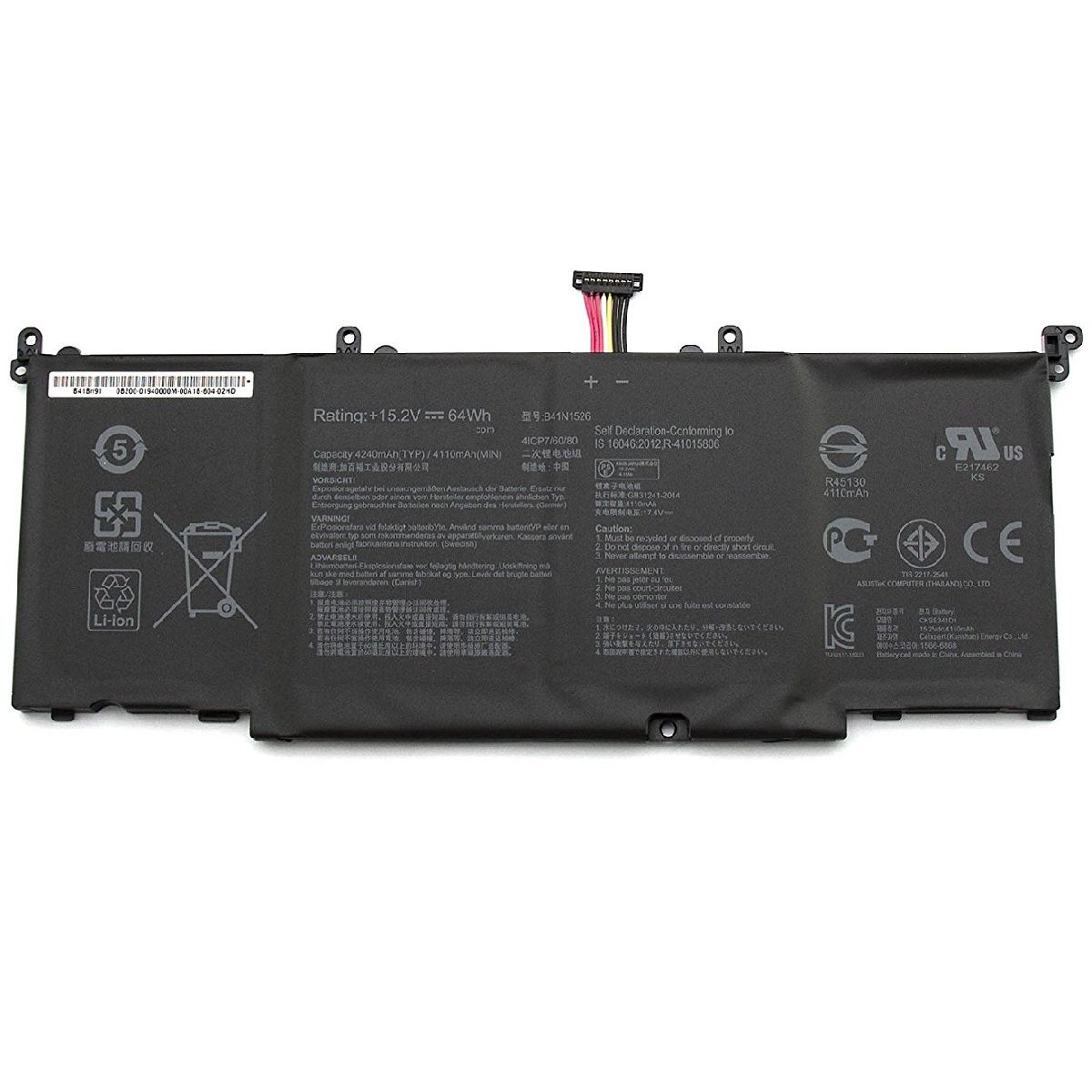 Asus GL502V, GL502VE, GL502VM Batarya Pil Ver.1 Şarj Ünitesi