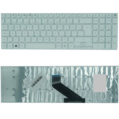 Acer Aspire E1-510-35204G50Mnkk Uyumlu Klavye Beyaz Tuş Takımı Tuş Seti Türkçe