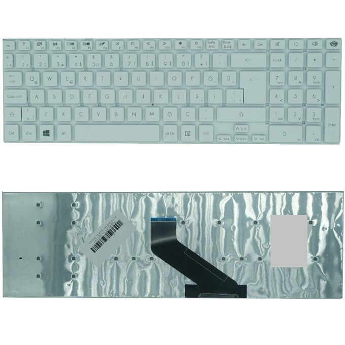 Acer Aspire E1-570-33214G50Mnkk Uyumlu Klavye Beyaz Tuş Takımı Tuş Seti Türkçe