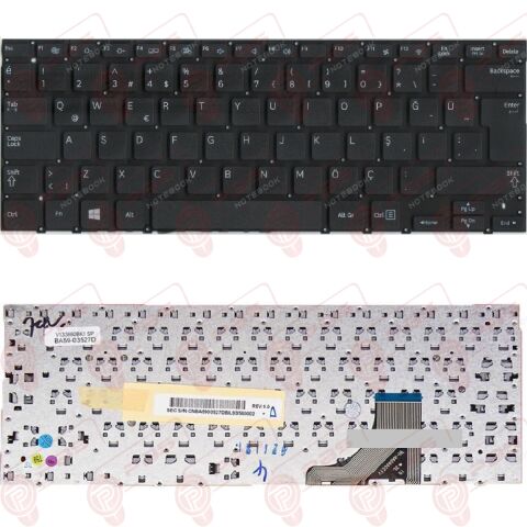 Samsung NP540U3C, NP540U3C-A01TR, NP540U3C-A02TR, NP540U3C-A03TR Uyumlu Klavye Tuş Takımı Siyah TR