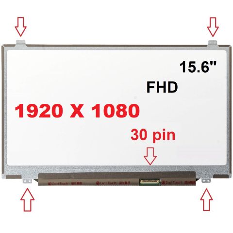 Acer Aspire AN515-51-5698, AN515-51-588A Uyumlu Ekran Panel 15.6 Slim 30Pin 1920 x 1080 FHD