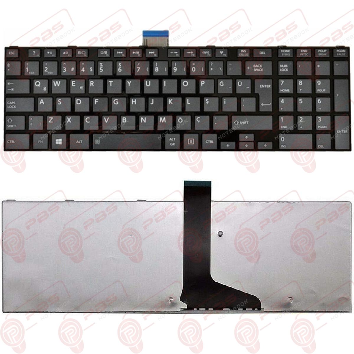 Toshiba Satellite C855-149 Klavye Tuş Takımı ÇERÇEVELİ TİP Siyah Türkçe Q