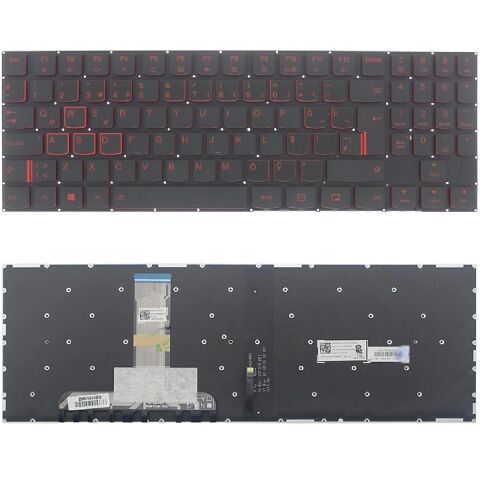 Lenovo 5CB0N00203, 5CB0N00205, 5CB0N00244 Uyumlu Klavye Işıklı Kırmızı Tuş Takımı Tuş Seti Türkçe