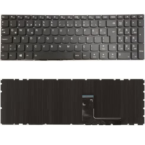 Lenovo ideapad 510-15IKB, 510-15ISK, 80SR, 80SV Uyumlu Klavye Tuş Takımı Siyah Türkçe
