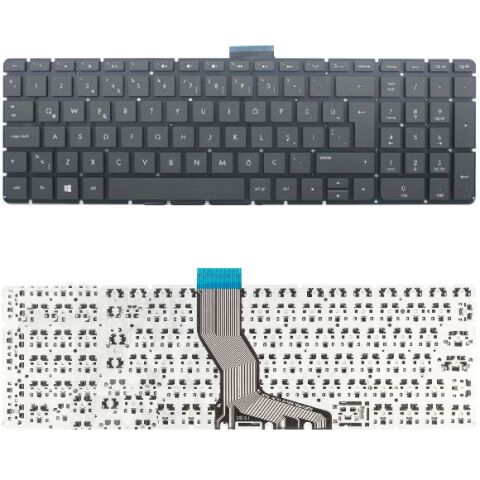Hp 813678-001, 813678-141, 818093-001, 818093-141 Klavye Tuş Takımı Tuş Seti Siyah Türkçe
