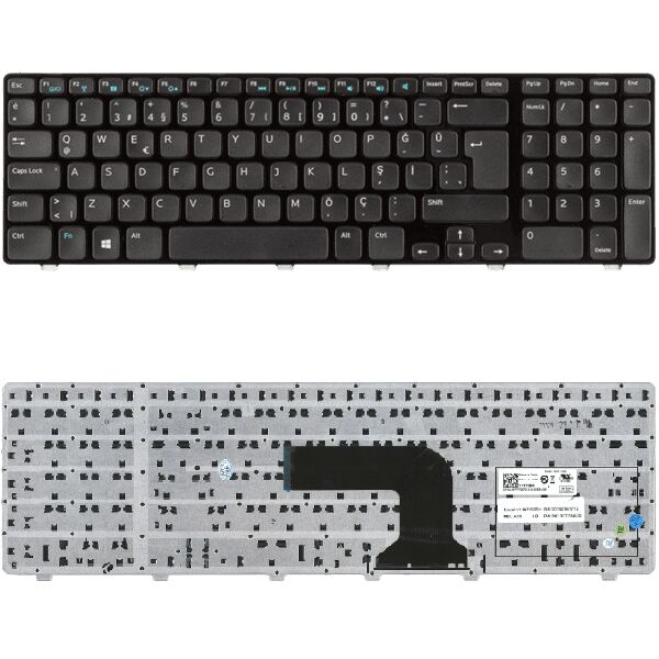 Dell CF88G, 0CF88G, JJNFF, 0JJNFF Klavye Tuş Takımı Tuş Seti Siyah Türkçe
