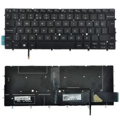 Dell 3CM18, 03CM18, 82FHM, 082FHM, FXCRT, 0FXCRT Uyumlu Klavye Tuş Takımı Tuş Seti Işıklı Siyah TR
