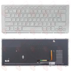 Sony Vaio SVF15N18PXB, SVF15N190X Klavye Led Işıklı Gri TR