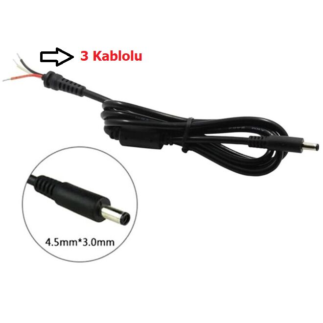 Dell inspiron 13 7000, 13-7000 Adaptör Kablosu Dc Kablo Adaptör Tamir Kablosu