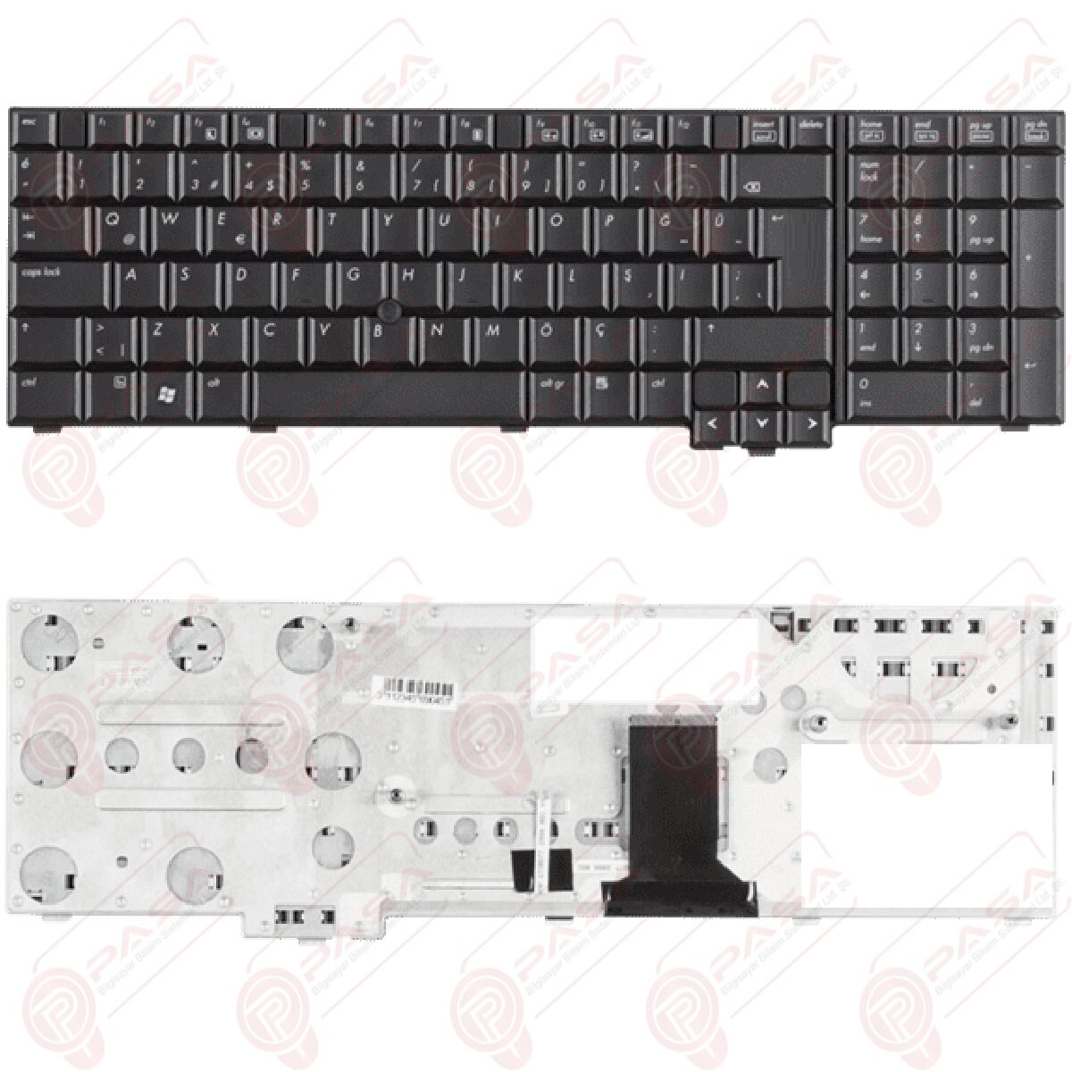 Hp 6037B0028719, V070626AK1, V070626AS1 Uyumlu Klavye Tuş Takımı Tuş Seti Siyah Türkçe