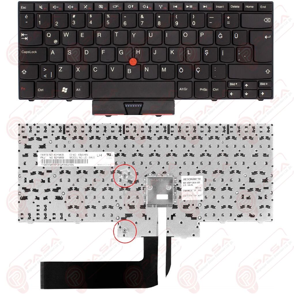 Lenovo 60Y9845, NVS53TX, 019952G, 0199-52G Klavye Siyah TR