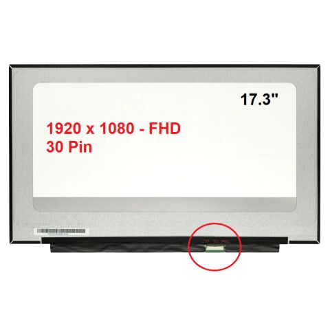 LP173WF5 SP B3, LP173WF5-SPB3 Uyumlu Ekran Panel 17.3 Slim Led 30 Pin 1920 x 1080 FHD