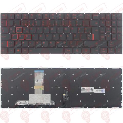 Lenovo 5CB0N00279, 5CB0N00298, 5CB0N00228 Uyumlu Klavye Işıklı Kırmızı Tuş Takımı Tuş Seti Türkçe