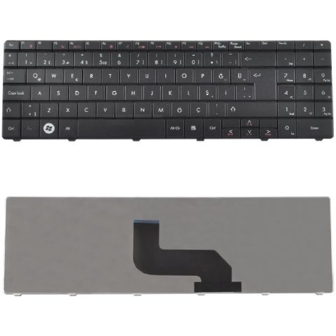 Packard Bell MP-07F36TQ-4424H, MP-07F33U4-6981, MP-07F36TQ-4224H Uyumlu Klavye Tuş Takımı Siyah Tr