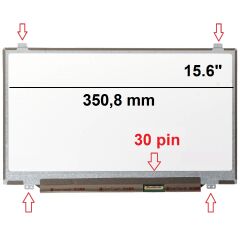 Lenovo ideaPad S340-15IWL, 81N8, 81RK, 81QF Ekran 15.6 Slim 30 Pin Genişlik 350.88mm
