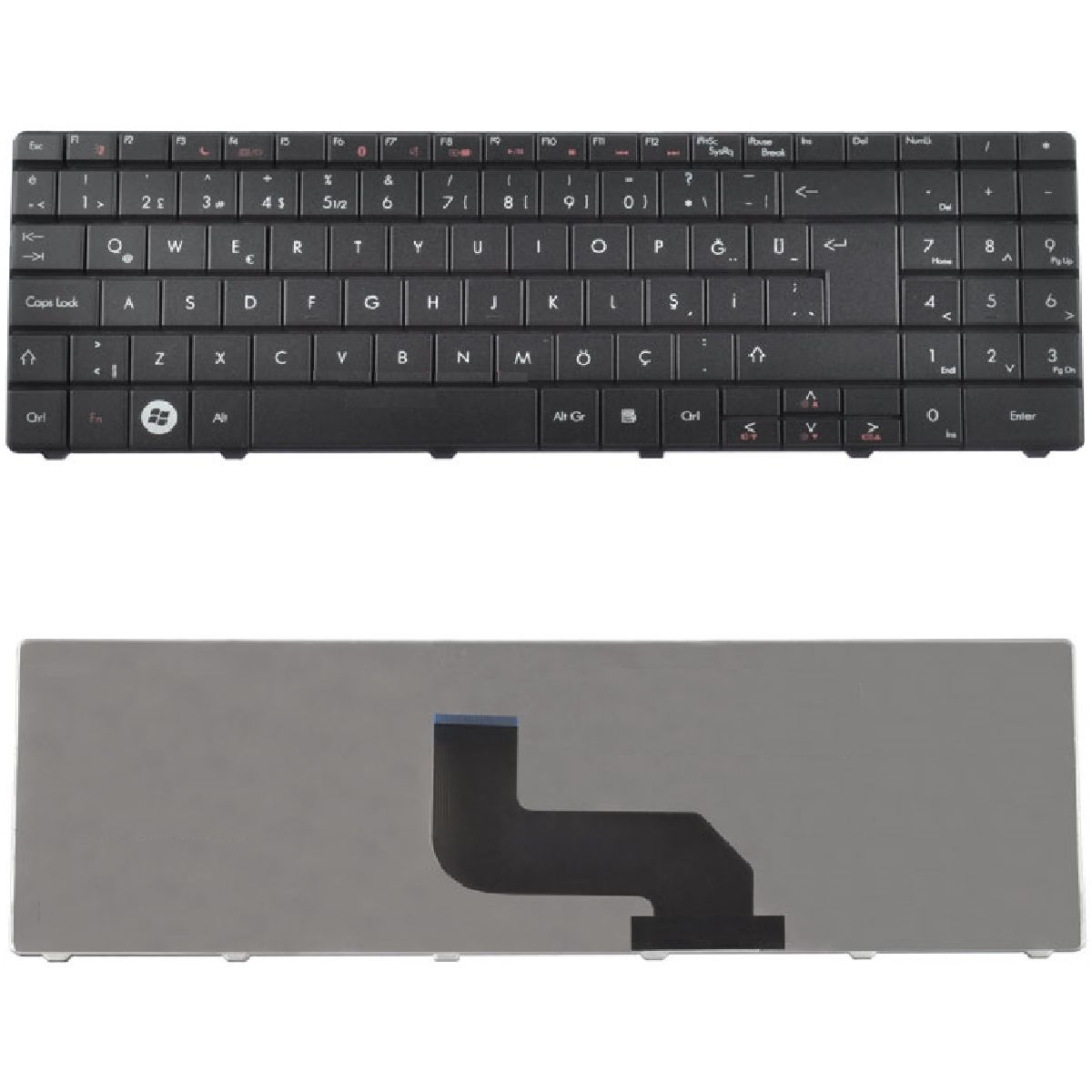 Packard Bell MS2266, MS2288, MS2273 Uyumlu Klavye Tuş Takımı Tuş Seti Siyah Türkçe