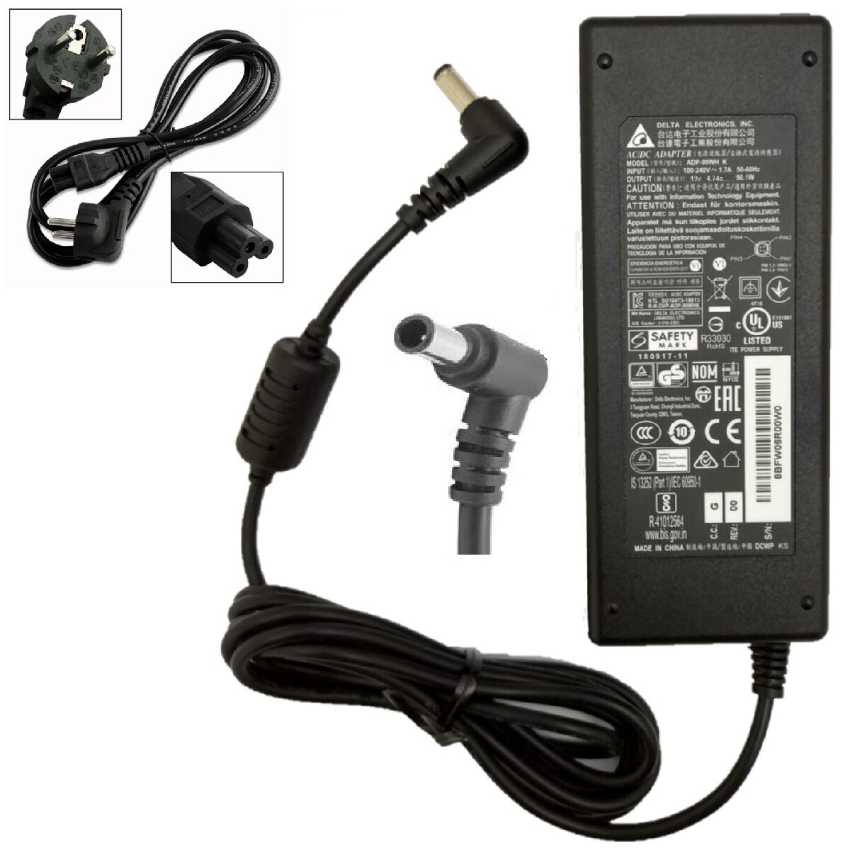 Delta Electronics Sony Vaio SVE1512Y1E, SVE1512Y1R, SVE1512Z1E, SVE1513A1E Uyumlu Adaptör Şarj Aleti