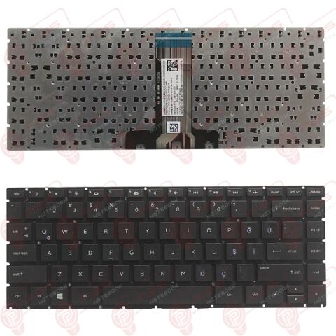 Hp Pavilion 14-DH0004NT, 14-DH0005NT Klavye Tuş Takımı Türkçe Q Siyah
