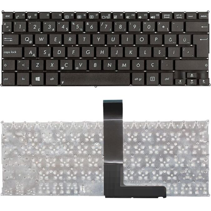 Asus 0KNB0-1123UK00, 0KNB0-1123US00, 0KNB0-1124US00 Uyumlu Klavye Tuş Takımı Tuş Seti Siyah Türkçe