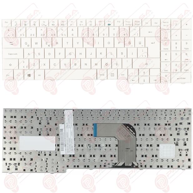 Casper Nirvana MB55, MB55II1, MB55IN1-3 Klavye Beyaz Tuş Takımı Tuş Seti Türkçe