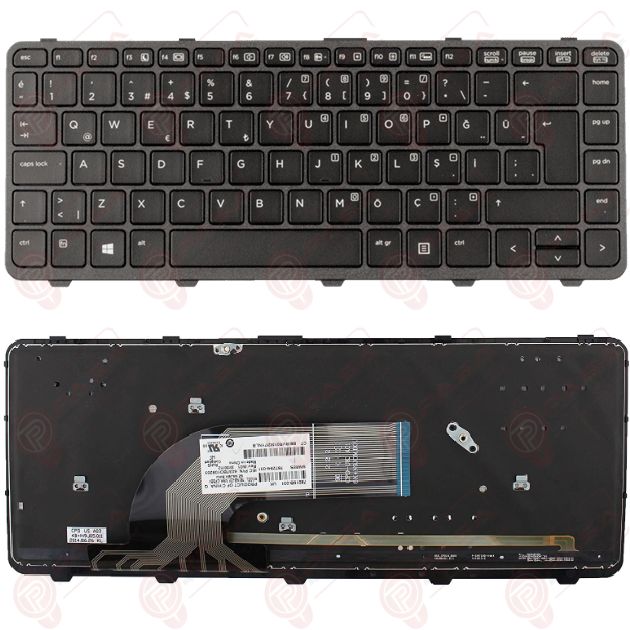 Hp ProBook 645 G1 Klavye Tuş Takımı Tuş Seti Led Işıklı Siyah Türkçe