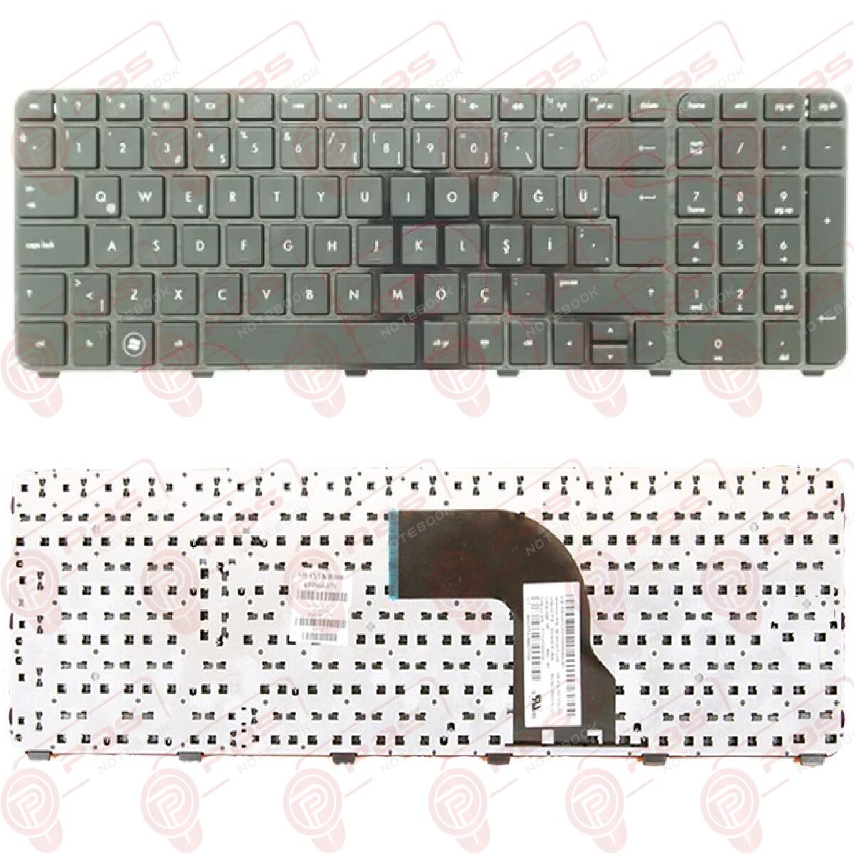 Hp MP09G36TQ-6981W, SG-49600-28A, V132530AK1 Klavye Tuş Takımı Tuş Seti Siyah Türkçe