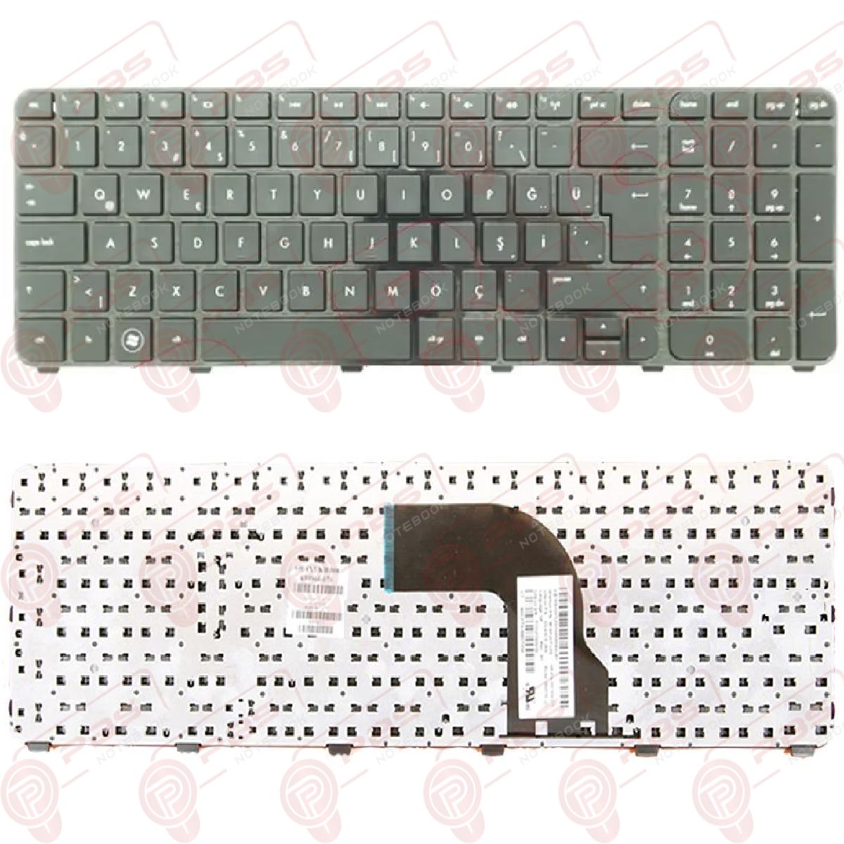 Hp Pavilion DV7-7000, DV7-7100, DV7-7200 Klavye Tuş Takımı Tuş Seti Siyah Türkçe