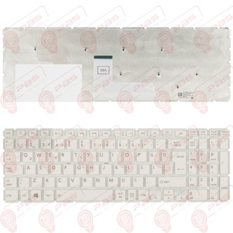 Toshiba Satellite P50-C-127, P50-C-13X Klavye Beyaz Tuş Takımı Türkçe Q Notebook Klavye