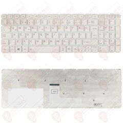 Toshiba Satellite P50-C-18K, P50-C-18Q Klavye Beyaz Tuş Takımı Türkçe Q Tuş Yapısı