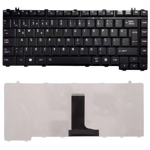 Toshiba Satellite A200, A200D Klavye Siyah Tuş Takımı Q TR Tuş Seti