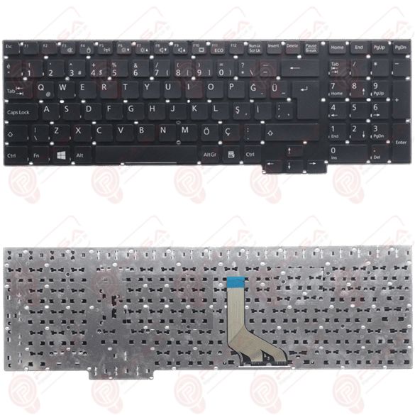Fujitsu MP-11L66003D851W, CP612621-01 Klavye Tuş Takımı Tuş Seti Siyah Türkçe