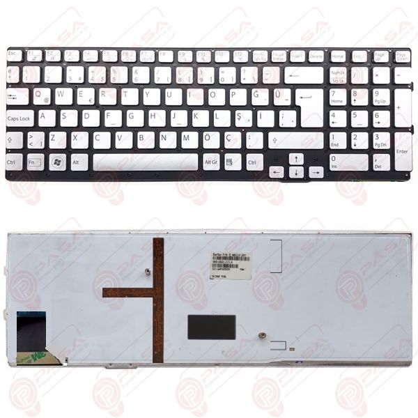 Sony Vaio VPC-SE2S2C/3C, VPC-SE2S3C Klavye Led Işıklı Gri TR