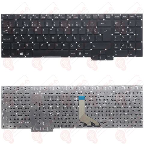 Fujitsu S26391-F163-B150, S26391-F163-B250 Klavye Tuş Takımı Tuş Seti Siyah Türkçe