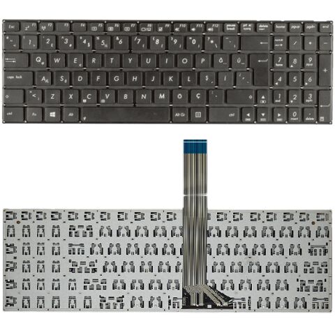 Asus MP-12F53US, MP-12F56TQ-528W, AEXJB00110 Klavye Tuş Takımı Tuş Seti Siyah Türkçe