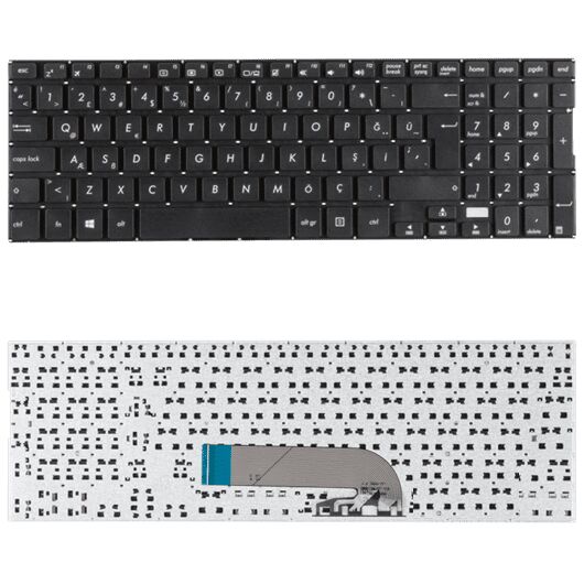 Asus TP500LA-EB31T, TP500LA-UB31T, TP500LA-US51T Klavye Tuş Takımı Tuş Seti Siyah Türkçe