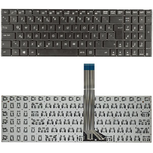 Asus S550, S550C, S550CA, S550CB, S550CM Klavye Tuş Takımı Tuş Seti Siyah Türkçe