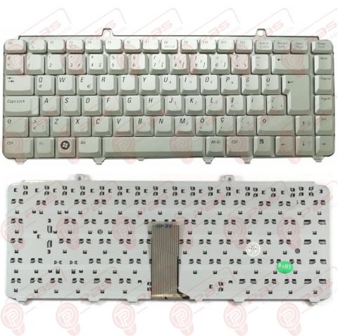 Dell XPS M1330, M1530 Klavye Tuş Takımı Tuş Seti Gümüş Türkçe